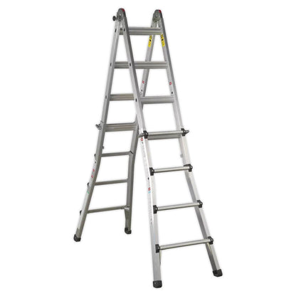 Sealey AFPL3 Aluminium Telescopic Ladder 4-Way19564